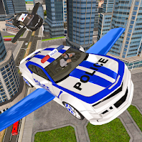 Drive Real Futuristic Police Flying Car 3D