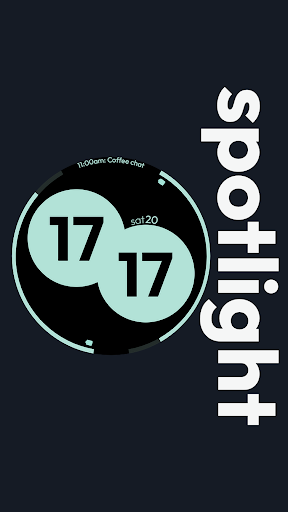 Android application spotlight watch face screenshort
