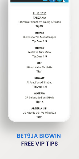 BET9JA  BIGWIN 100 Accurate Fixed Odds
