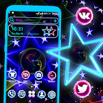 Cover Image of 下载 Neon Colorful Star Theme  APK