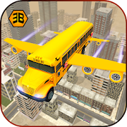 Flying School Bus Sim 2017  Icon