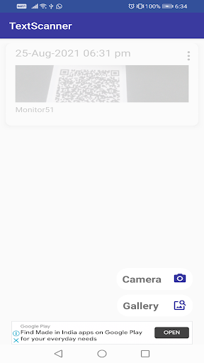 Text Scanner Screen 3