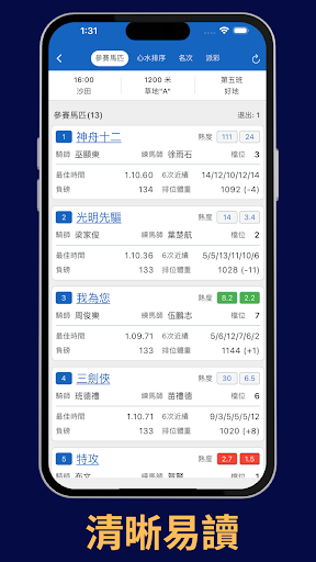 賽馬攪珠分析 Screen 2