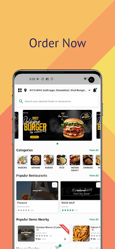 Foodzy- Online Food Delivery Screen 2
