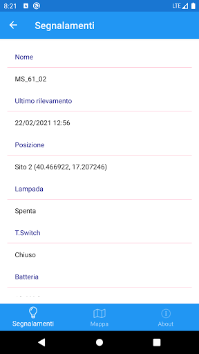 Segnalamenti Screen 2