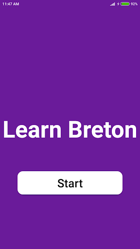 Android application Learn Breton screenshort