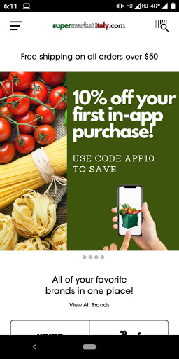 Android application Supermarket Italy screenshort