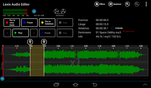 Lexis Audio Editor Screenshot