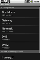 screenshot of Wifi Static