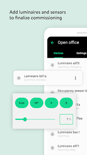 Android application Silvair screenshort