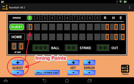 Baseball Scoreboard 2 Screen 2