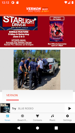 Android application 107.5 Beach Radio Vernon screenshort