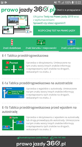Znaki drogowe 360 Screen 3