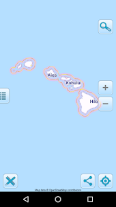 Map of Hawaii offline