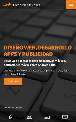 Android application RM Informáticos screenshort