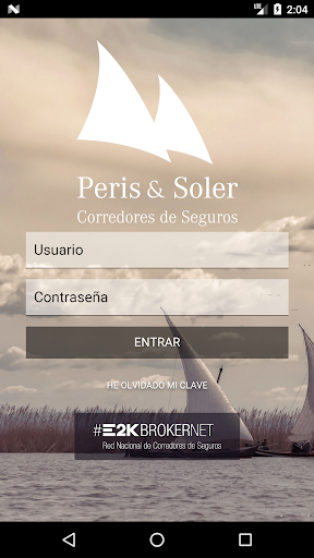 Android application Peris y Soler Seguros Online screenshort
