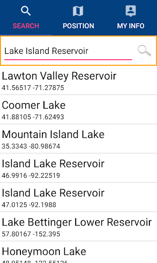 Island Lake RSVR MN GPS Charts Screen 2