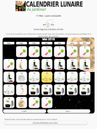 Gardener's Lunar Calendar