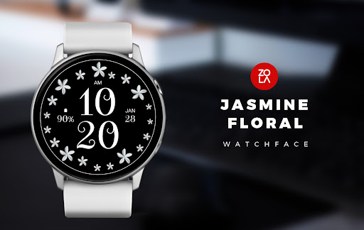 Android application Jasmine Floral Watch Face screenshort