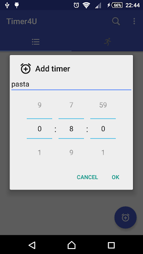 Android application Timer4U - simple multi timer screenshort