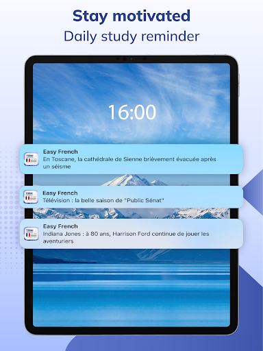 Screenshot of Todaii: Learn French by news