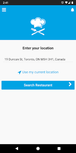 Android application Direct Local Eats screenshort