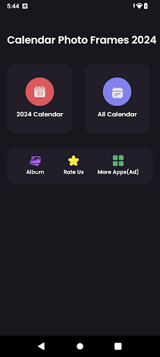 Android application Calendar Photo Frames 2024 screenshort