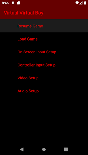 Android application Virtual Virtual Boy screenshort