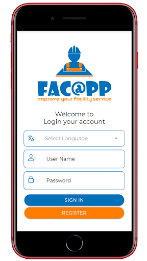 Android application FACAPP screenshort