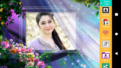 HD flower photo frame Screen 2