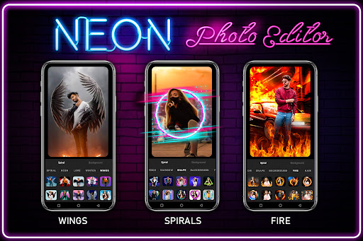 Screenshot of Neon Art Photo Lab Editor