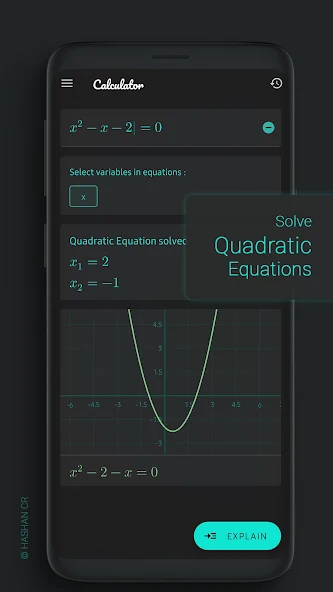 Linear / Quadratic Equation Solver. Step-by-Step