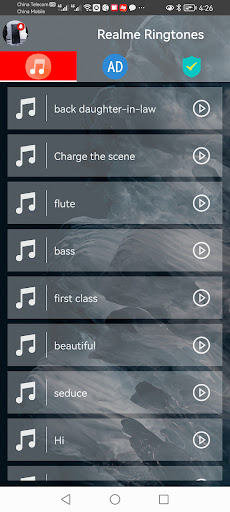 Android application Realme Phone Ringtones screenshort