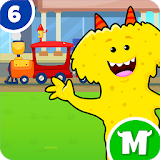 My Monster Town - Toy Train Games for Kids icon