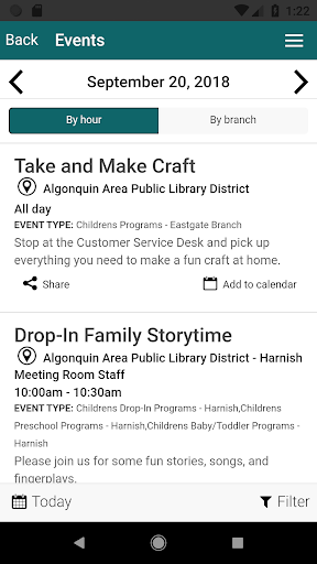 Algonquin Public Library Screen 2