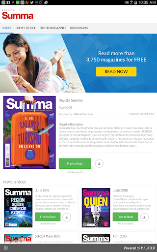 Android application Revista Summa screenshort