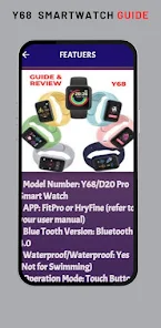 Y68 smartwatch guide Apps on Google Play