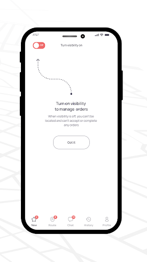 Screenshot of Delivery.com Driver