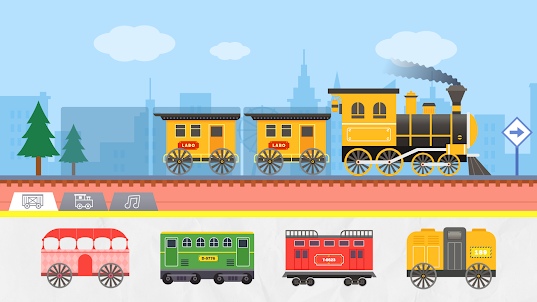 積木小火車 - 火車組裝創造兒童益智遊戲