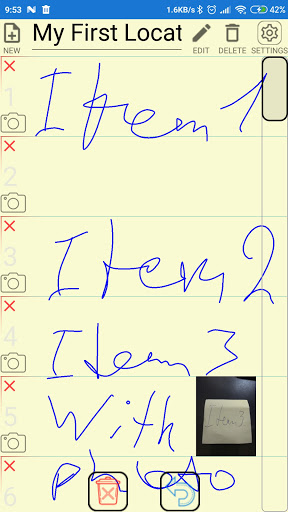Android application Shoppinglist simple fast smart screenshort