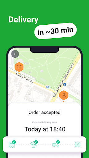 Android application eRyde Food screenshort