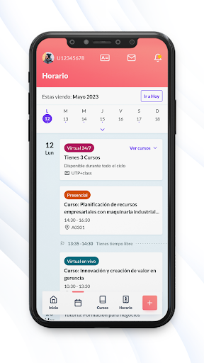 UTP+ app Screen 3