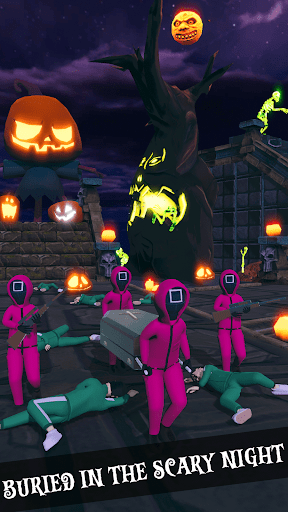 Squid Heroes in Scary House