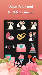Hochzeitseinladung mit Foto Screenshot