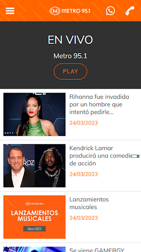 Metro 95.1 Screen 2