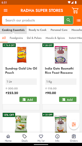 RADHA SUPER STORES Screen 2