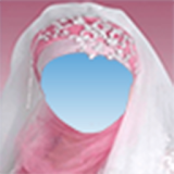 hijab photo frame icon