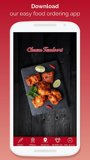 Android application Cheam Tandoori screenshort