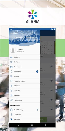 Android application ALARM, embrace risk screenshort