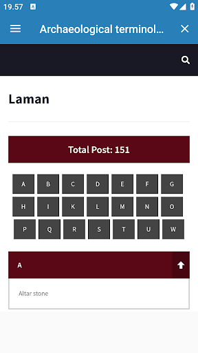 Archaeological terminology Screen 2